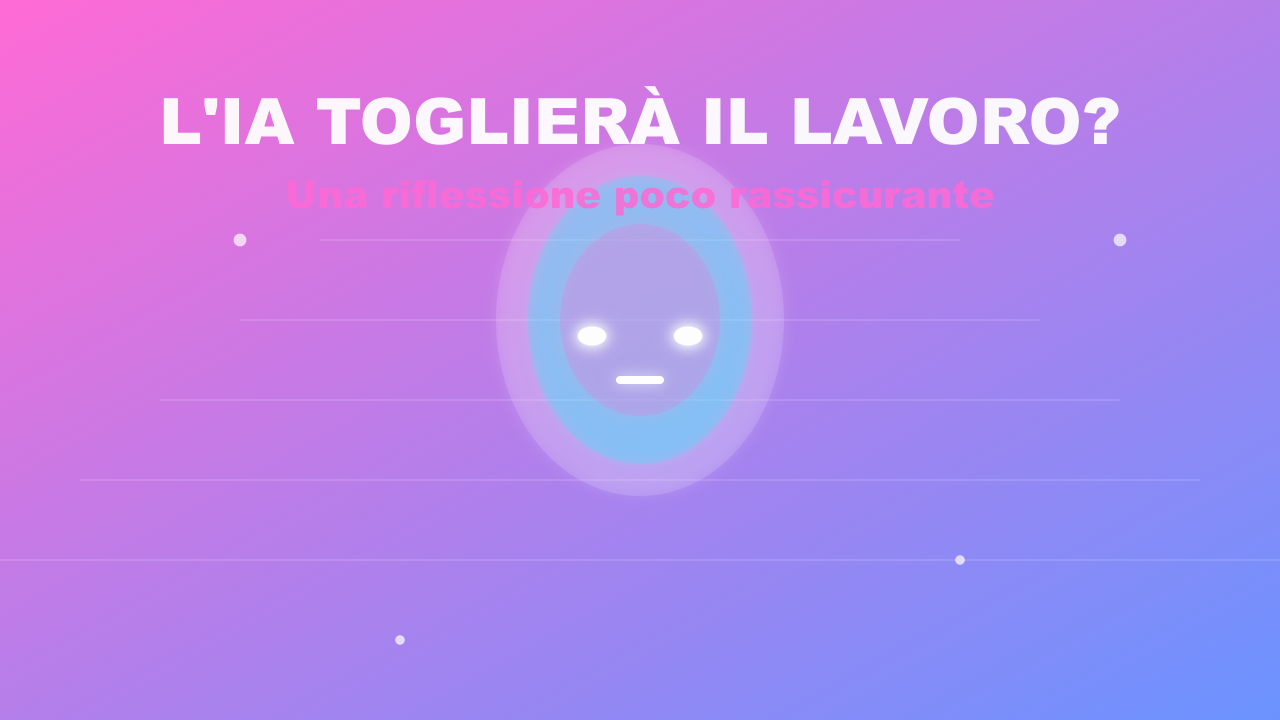 L'IA toglierà davvero il lavoro? Una riflessione (poco) rassicurante 🤖